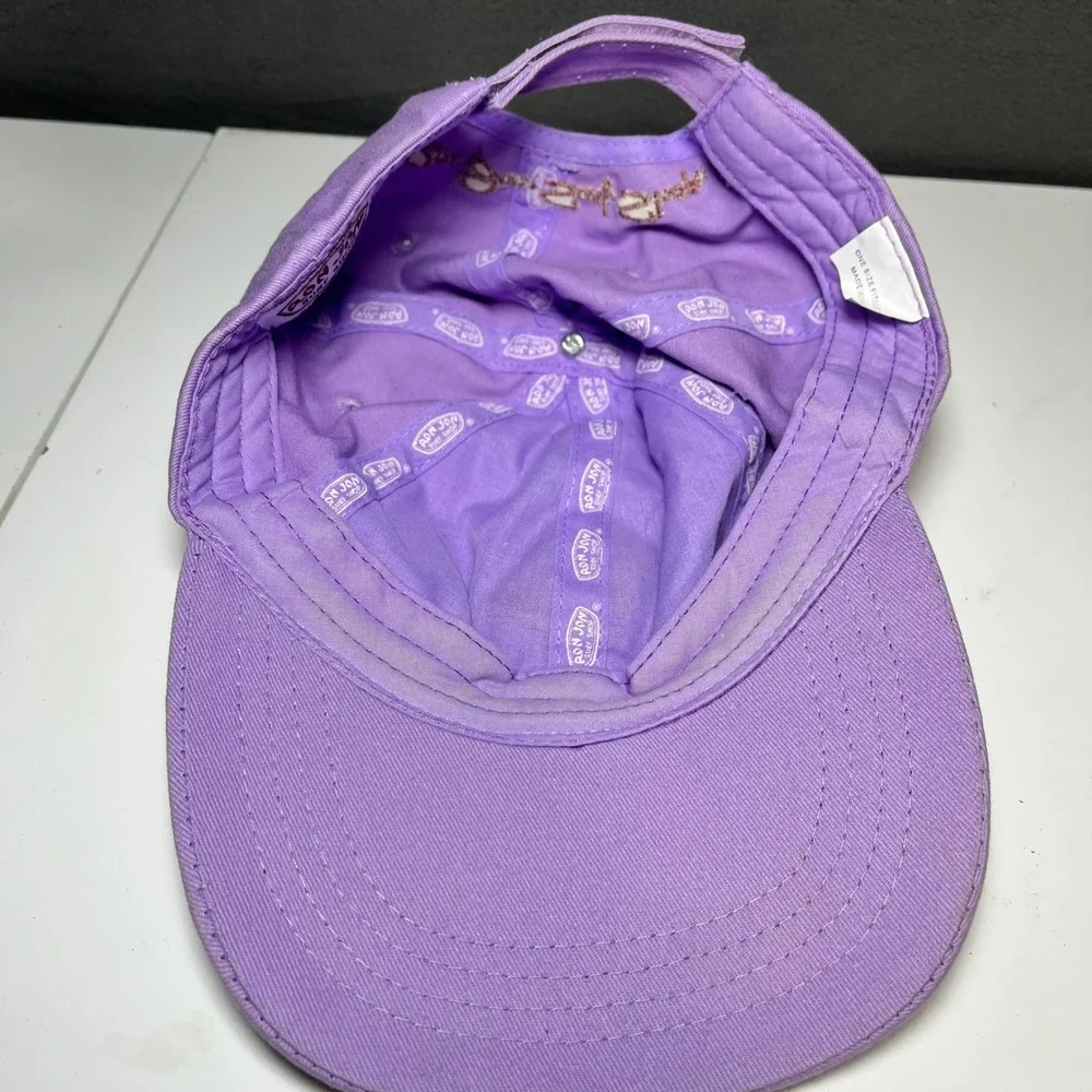 Ron Jon Surf Shop Purple Flamingo Embroidered Baseball Hat Adjustable Cap